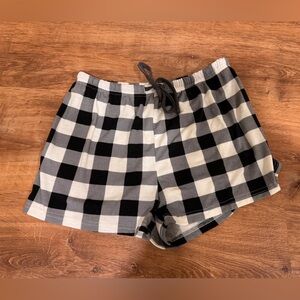 Black and White Checkered Sleep Shorts​​